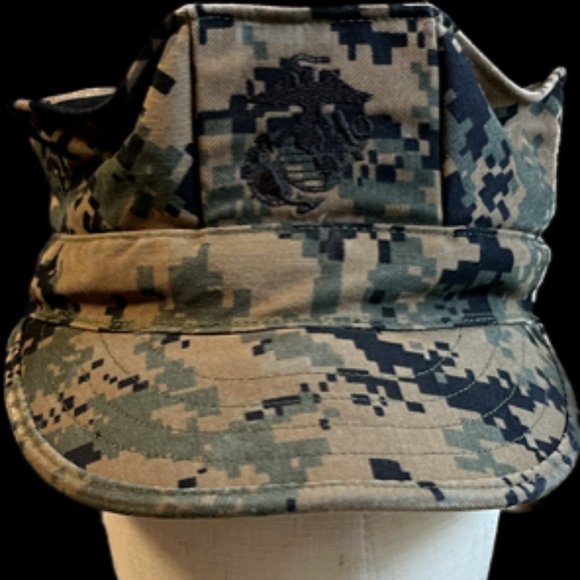 NWT - USMC Woodland MARPAT Patrol Cap - Picture 2 of 3